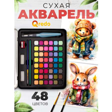 Краски акварель Qredo 48 цв.