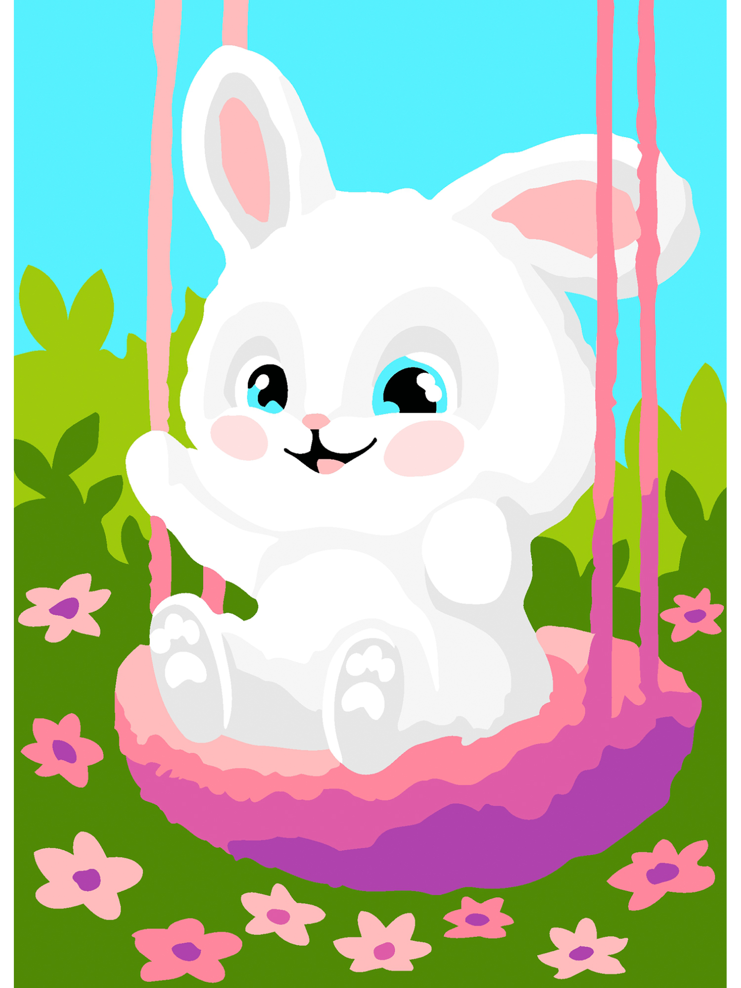 Картина по номерам Hobby Paint Счастливый зайка в ассортименте - фото 2