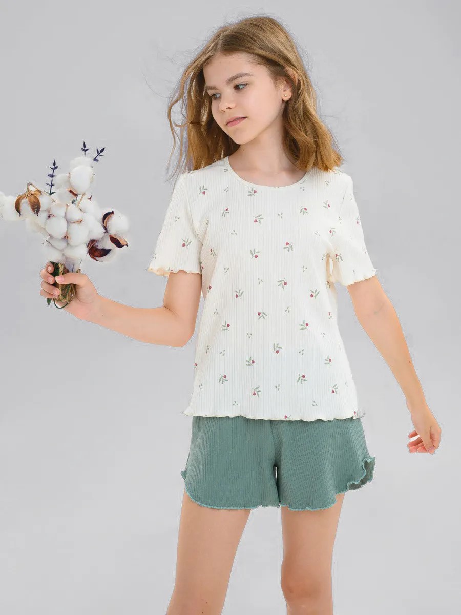 Пижама MiloTa КДЛ07/листья - фото 1