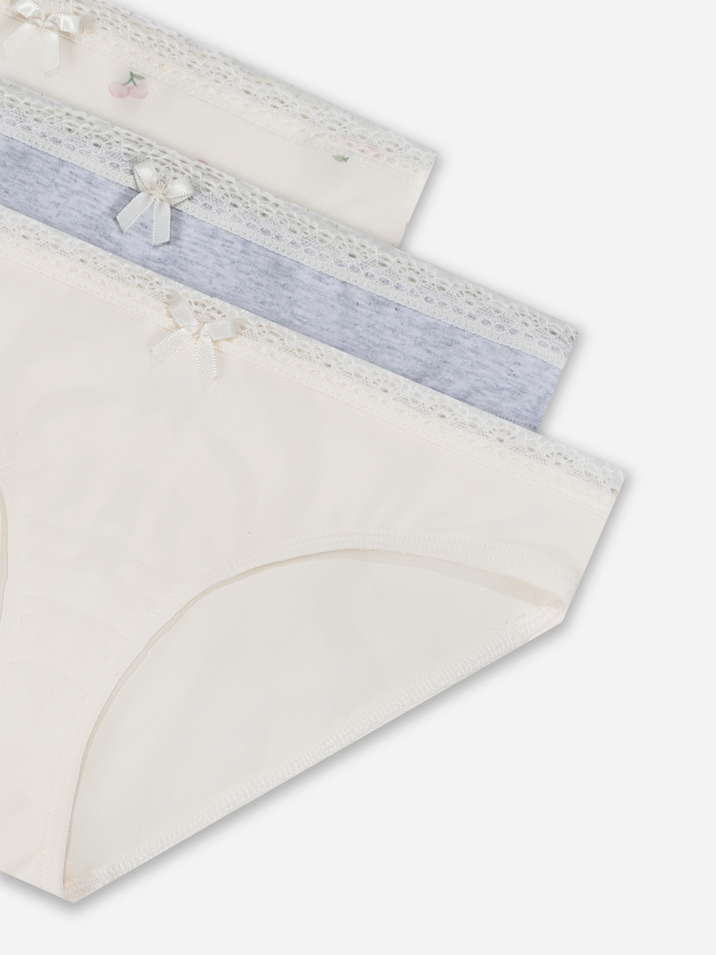 Трусы 3 шт Mark Formelle (Марк Формэль) 417750-3/персиковые вишенки на молочном - фото 3