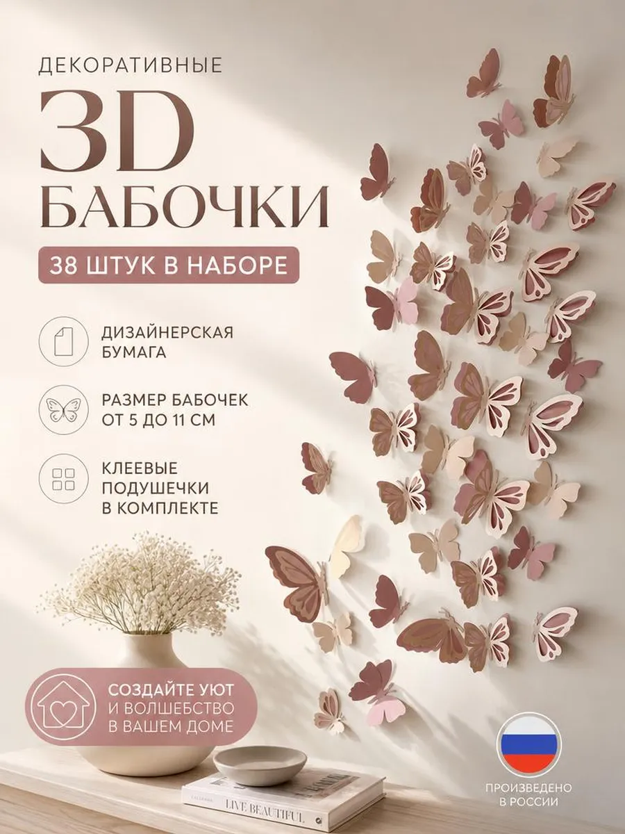 Наклейка PaperInspiration Art Бабочки - фото 1