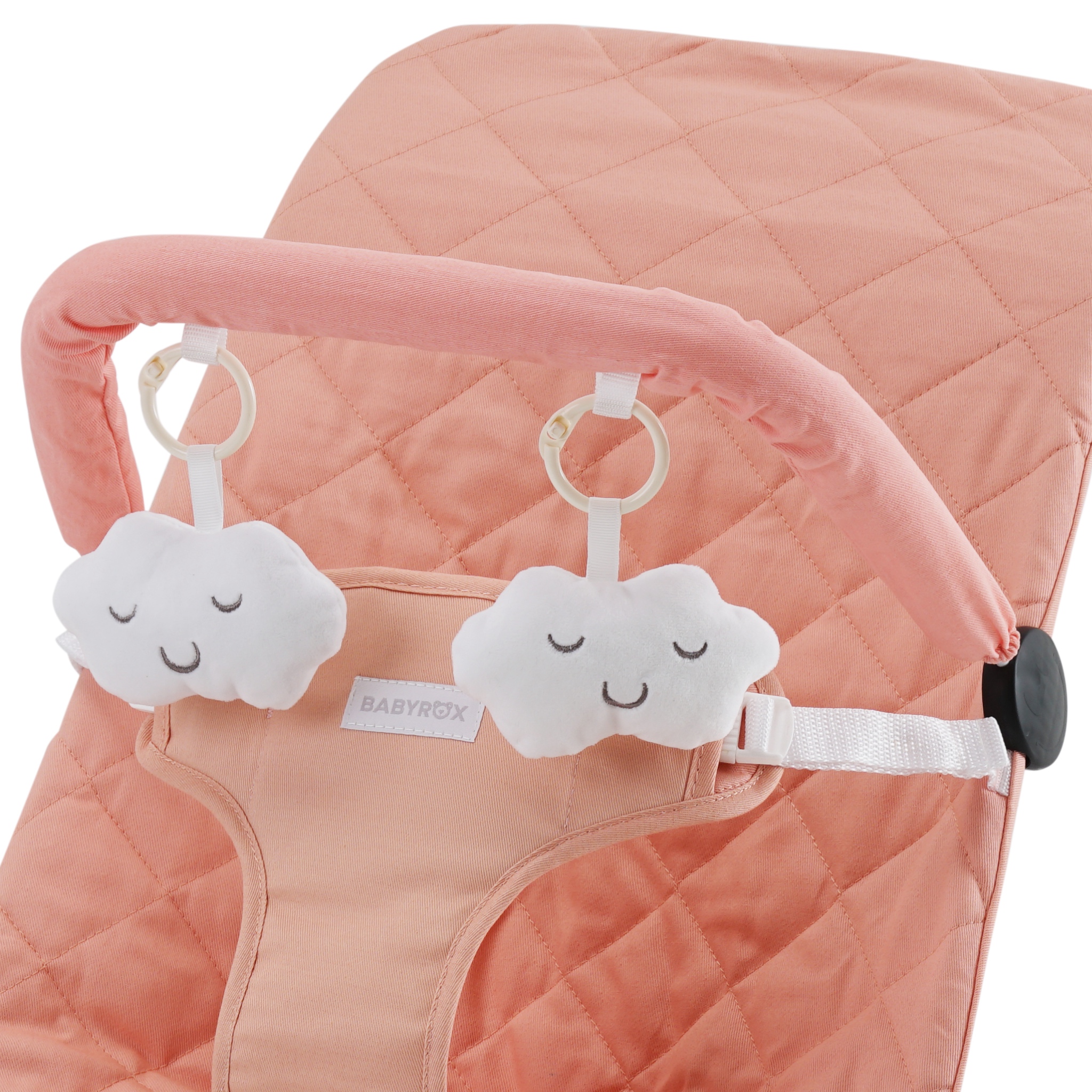 Шезлонг BabyRox розовый - фото 9