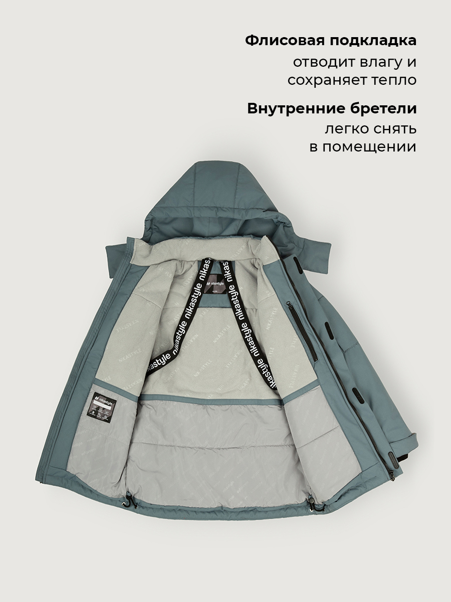 Куртка NIKASTYLE 4з6326 мох - фото 7