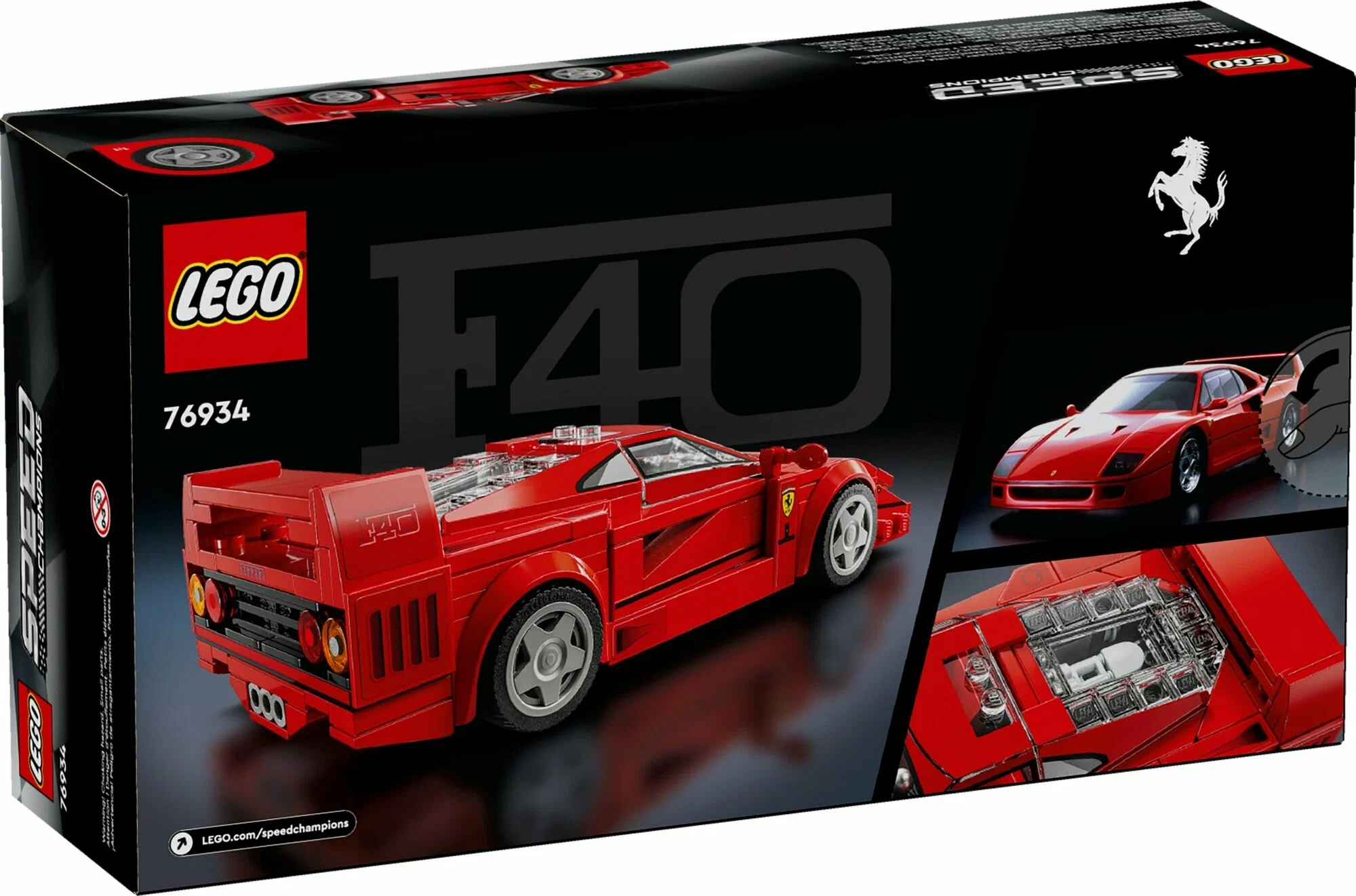 Конструктор LEGO Speed Champions Ferrari F40 76934 318 дет. - фото 7
