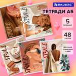 Общая тетрадь Brauberg клетка 48 лист. 5 шт.