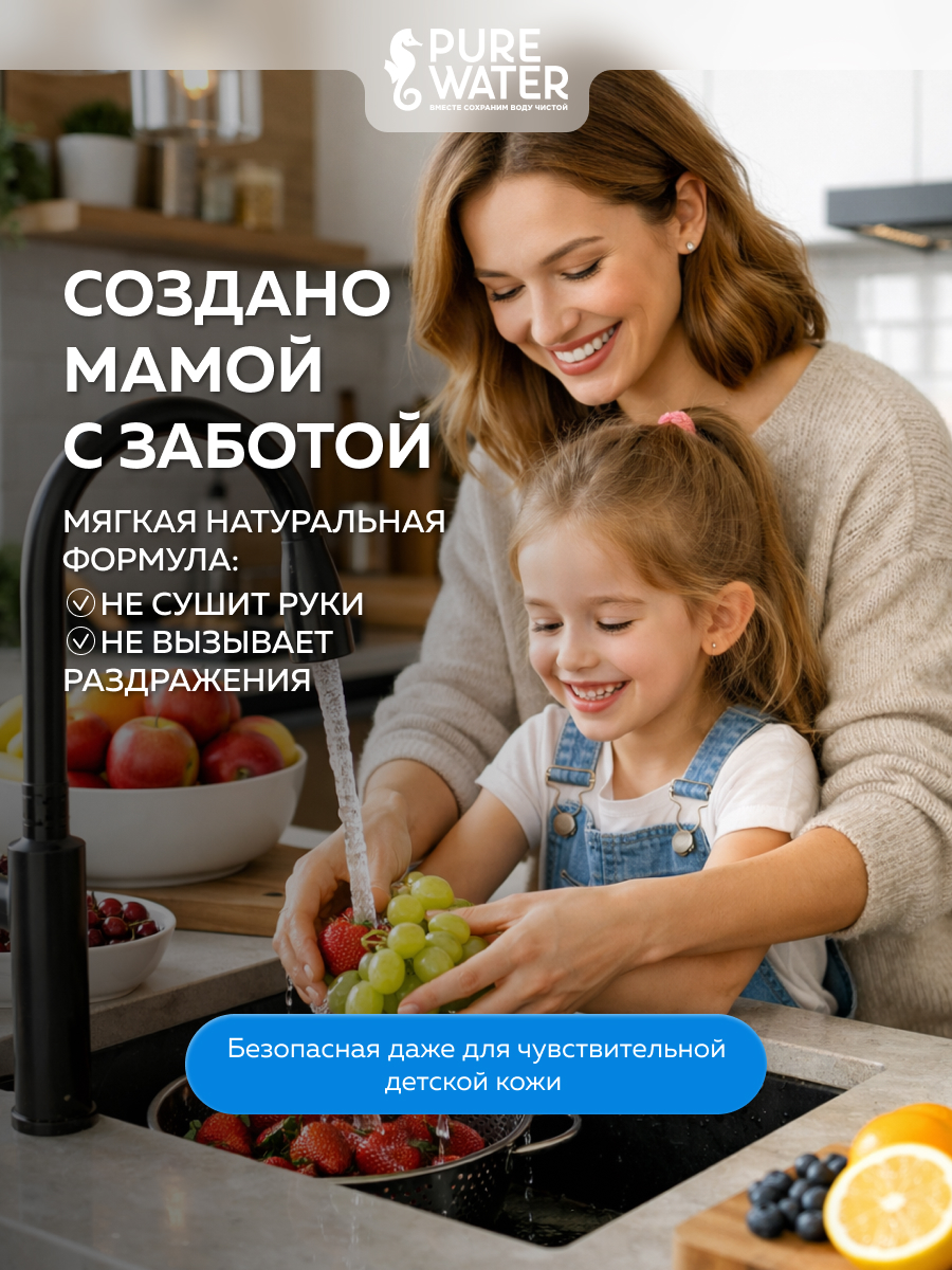 Моющее средство Pure Water детское 450 мл - фото 2