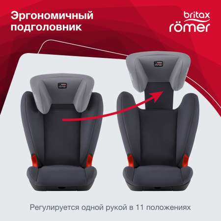 Автокресло Britax Roemer Kid Storm grey 2/3 (15-36 кг)