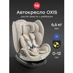 Автокресло Happy Baby Oxis 0+/1/2/3 (0-36 кг) бежевый