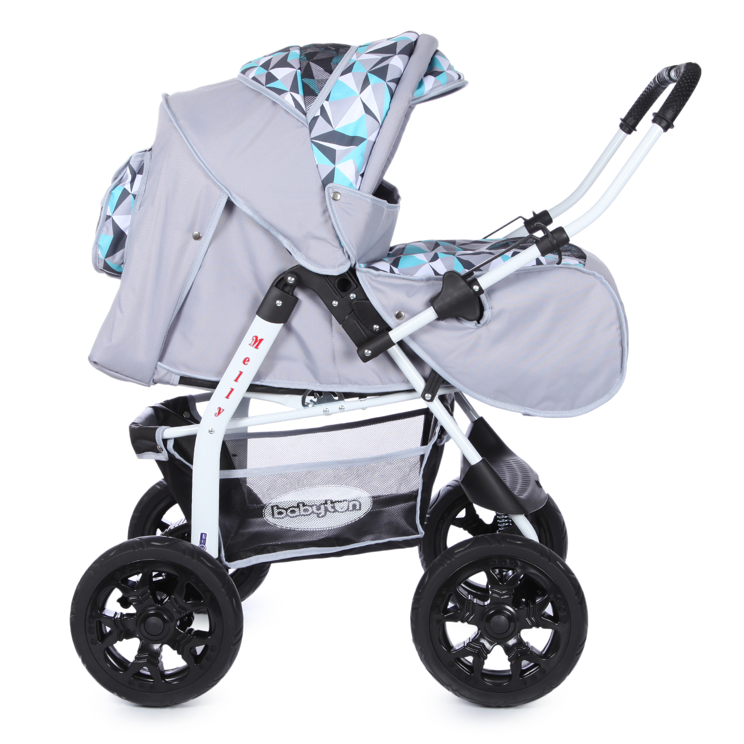 Коляска трансформер Babyton Melly Grey-Green серый - фото 4