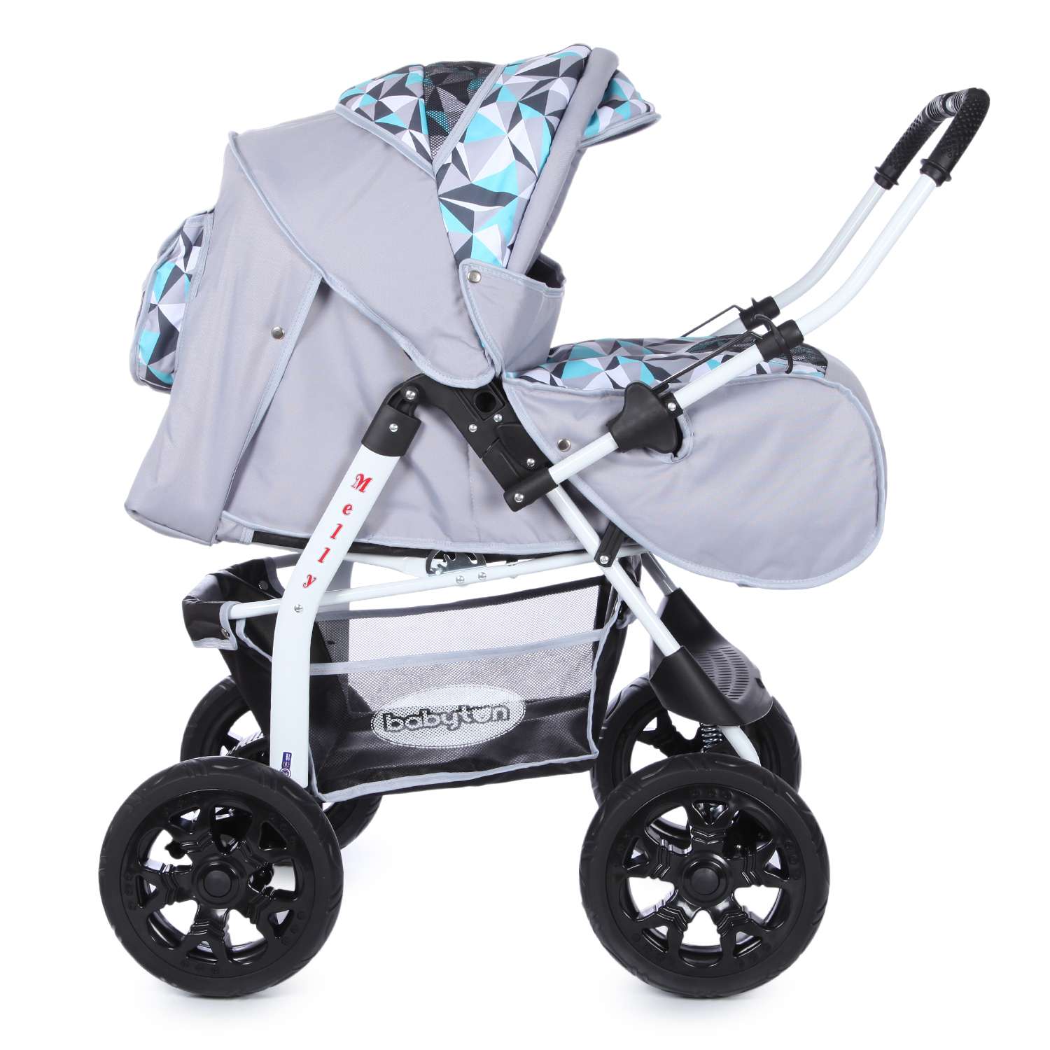 Коляска трансформер Babyton Melly Grey-Green - фото 4