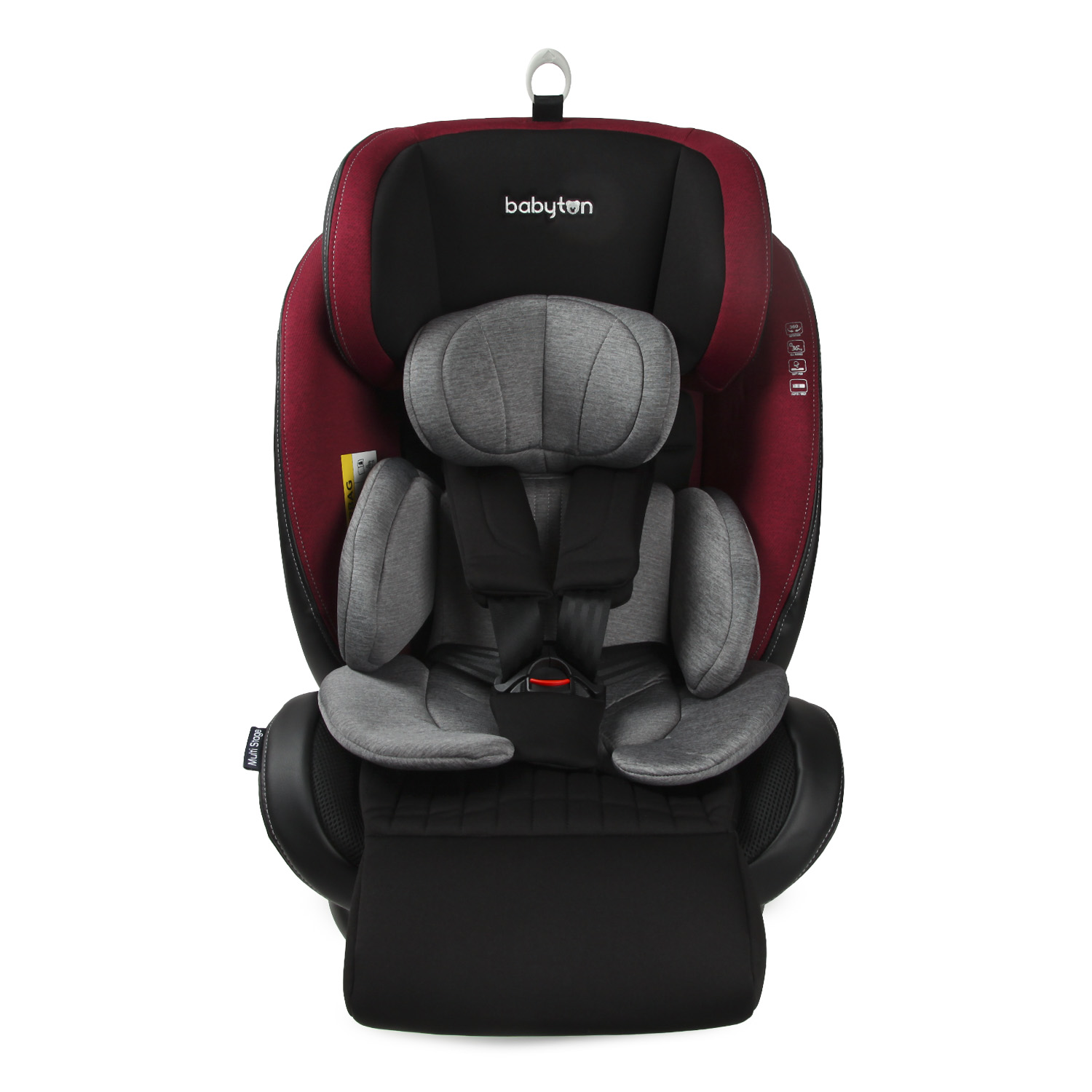 Автокресло Babyton Multi-Stage Black-Red Isofix 0+/1/2/3 (0-36 кг) - фото 9