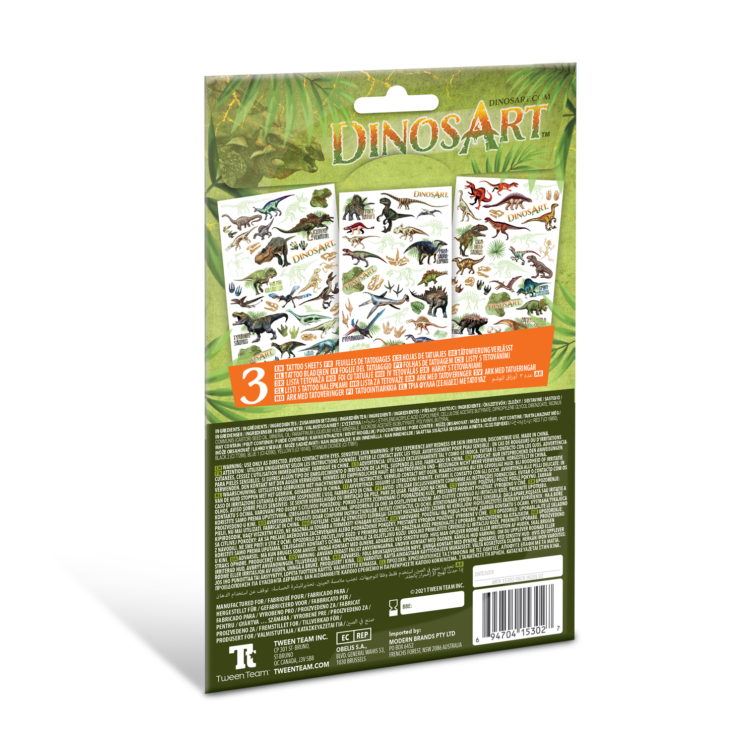 Временные татуировки DinosArt - фото 6