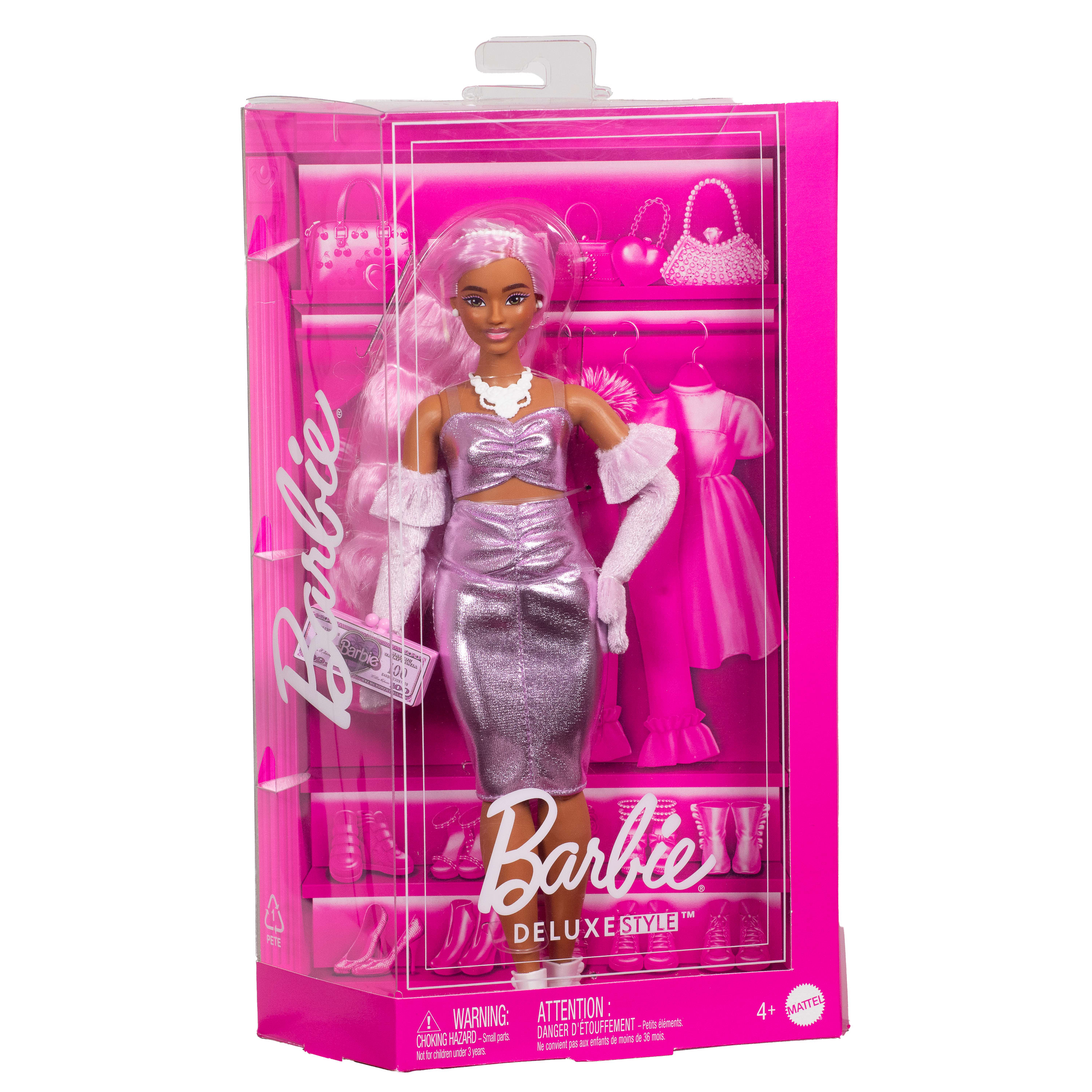 Кукла модельная Barbie с розовыми волосами HYV25 - фото 3