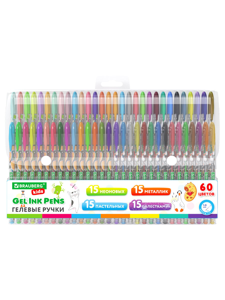 Ручка гелевая Brauberg 60 шт. - фото 2