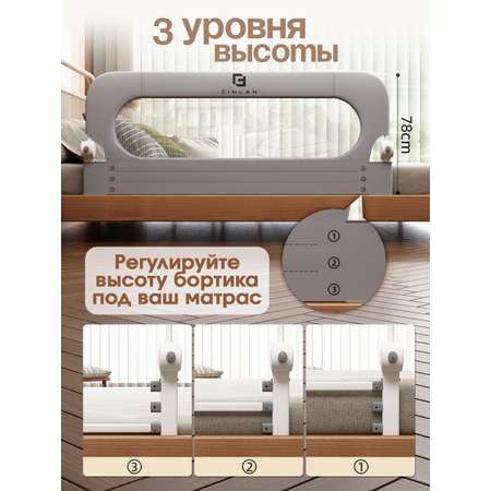 Защитный барьер CINLANKIDS барьер для кровати 120 см