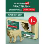 Пластилин Brauberg телесный 1 цв.