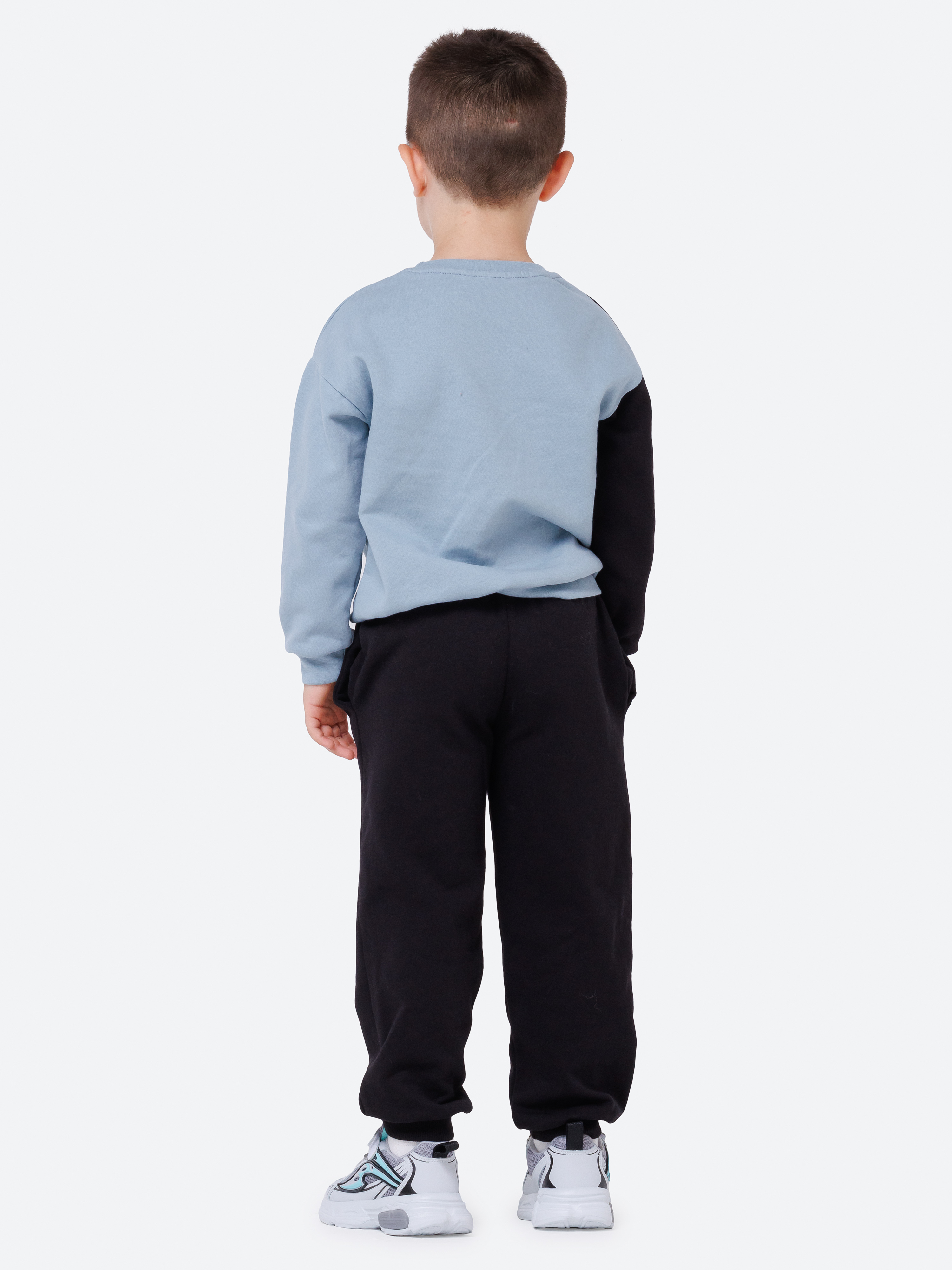 Спортивный костюм VEDDI 2261/6041ф-2025/черный/серый - фото 8