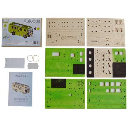 Конструктор HobbyWood Автобус деревянный