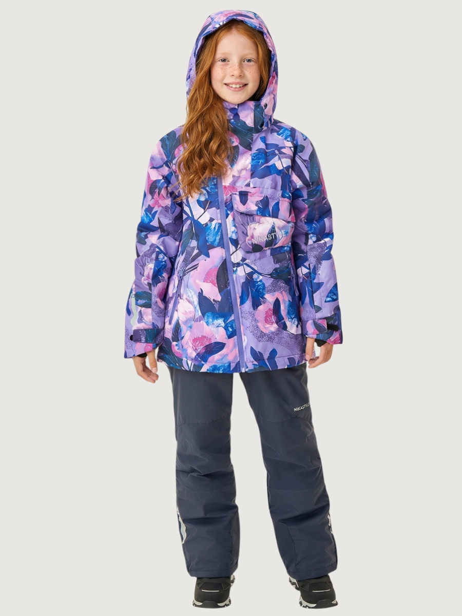 Костюм NIKASTYLE 7з2425 фиолет/графит - фото 1