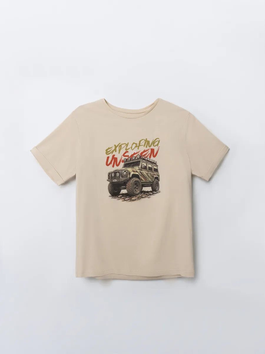 Футболка Mark Formelle (Марк Формэль) 113421/туман +печать - фото 5