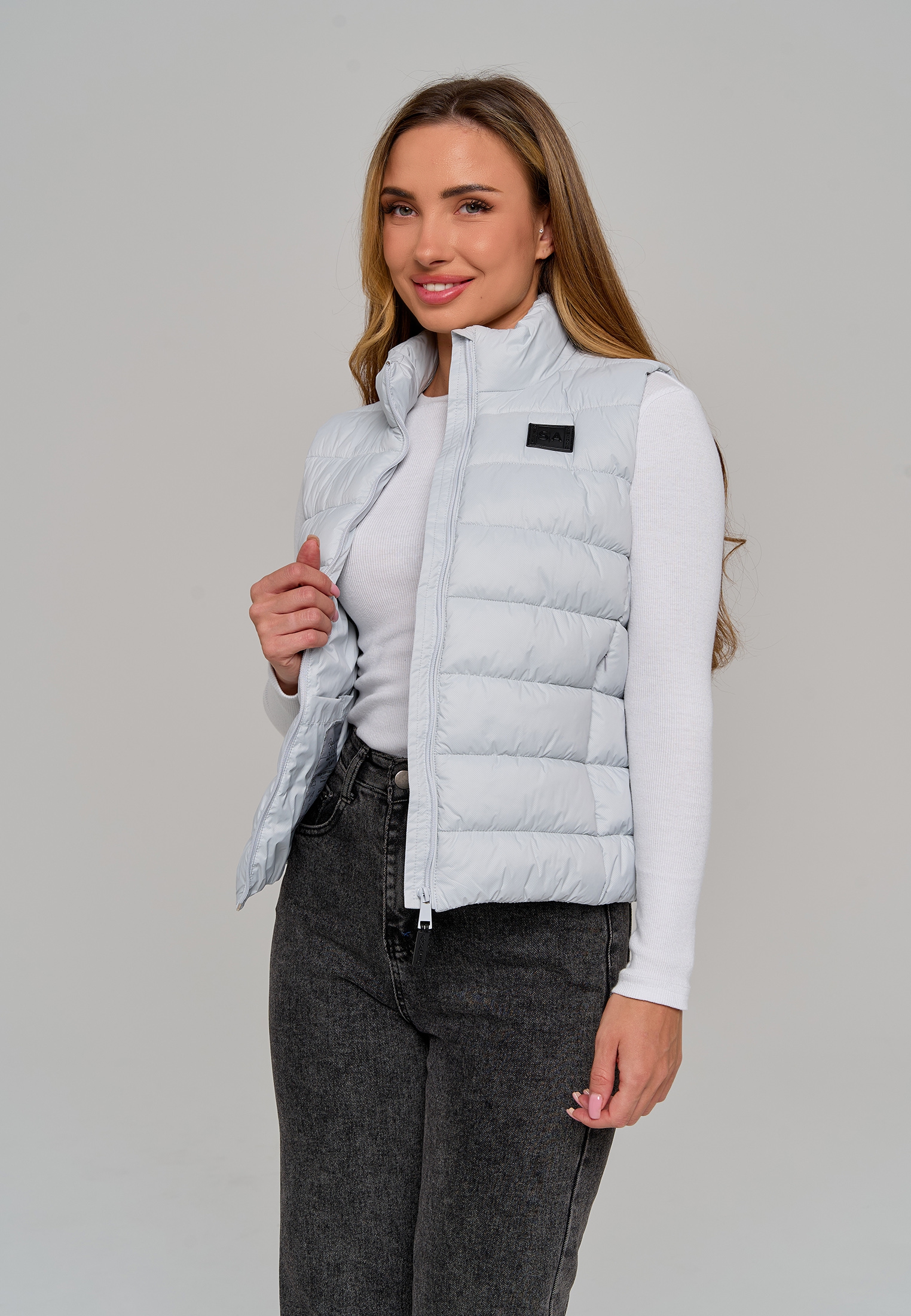 Жилет Stylish AMADEO AV-8508-белый - фото 8