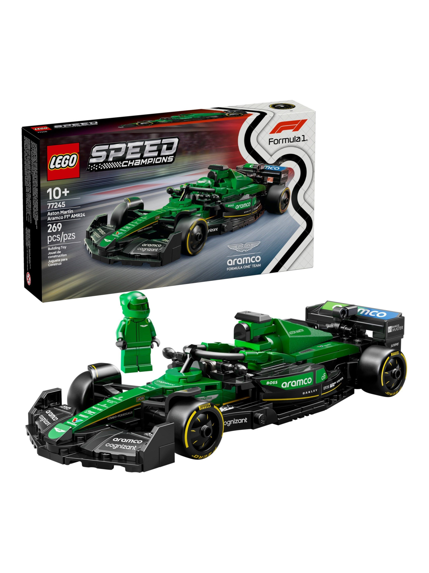 Конструктор LEGO Speed Champions Aston Martin Aramco F1 AMR24 269 дет. - фото 4