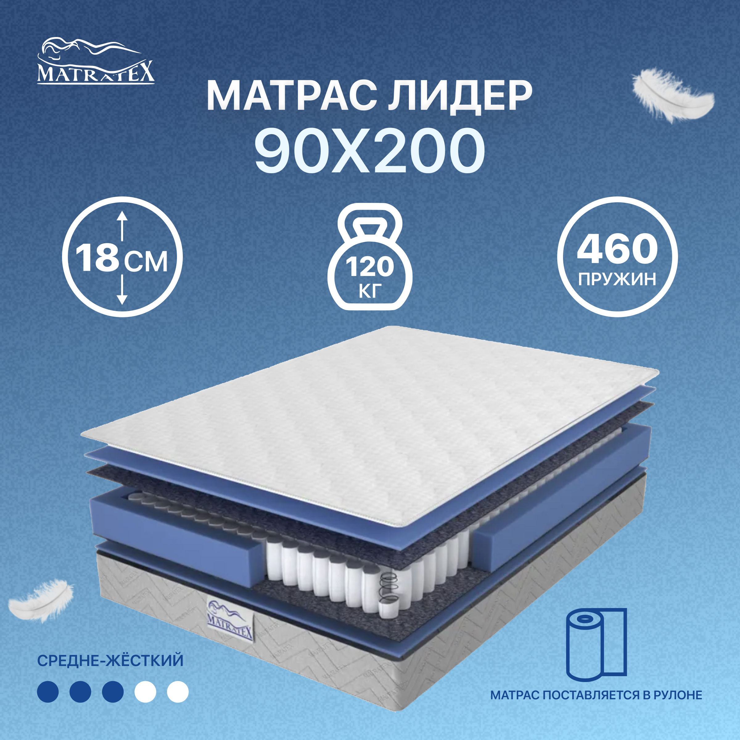 Матрас MATRATEX Лидер 200х90 - фото 1