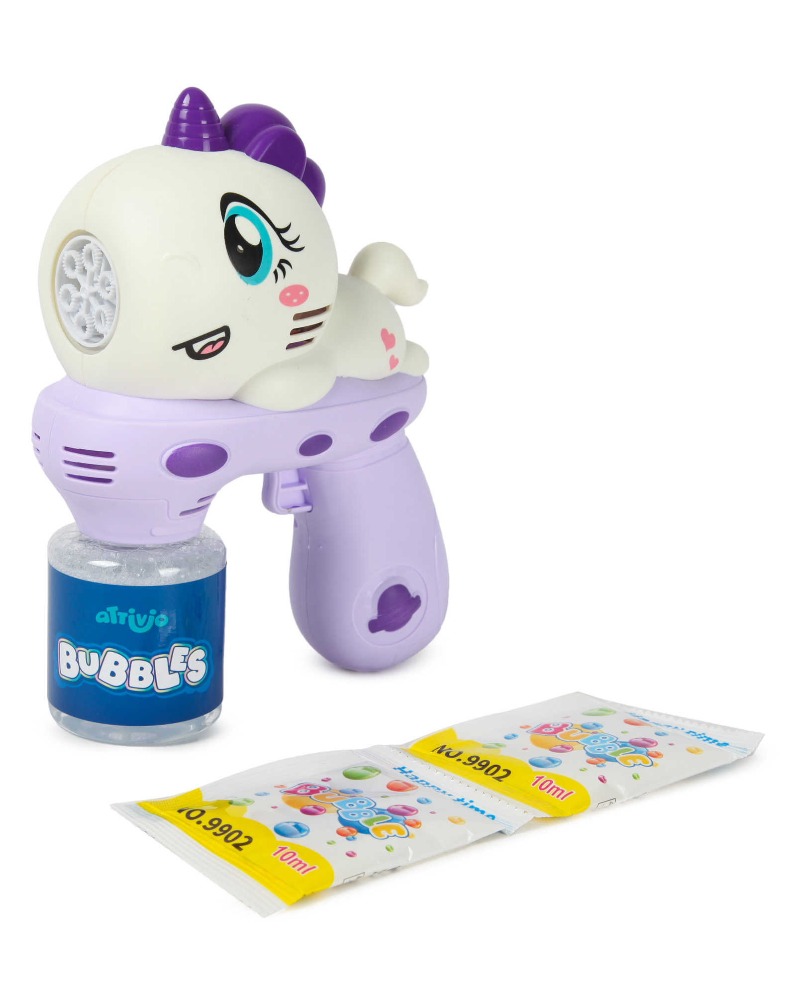 Пистолет для выдувания пузырей Attivio Единорог на облачке в ассортименте - фото 8