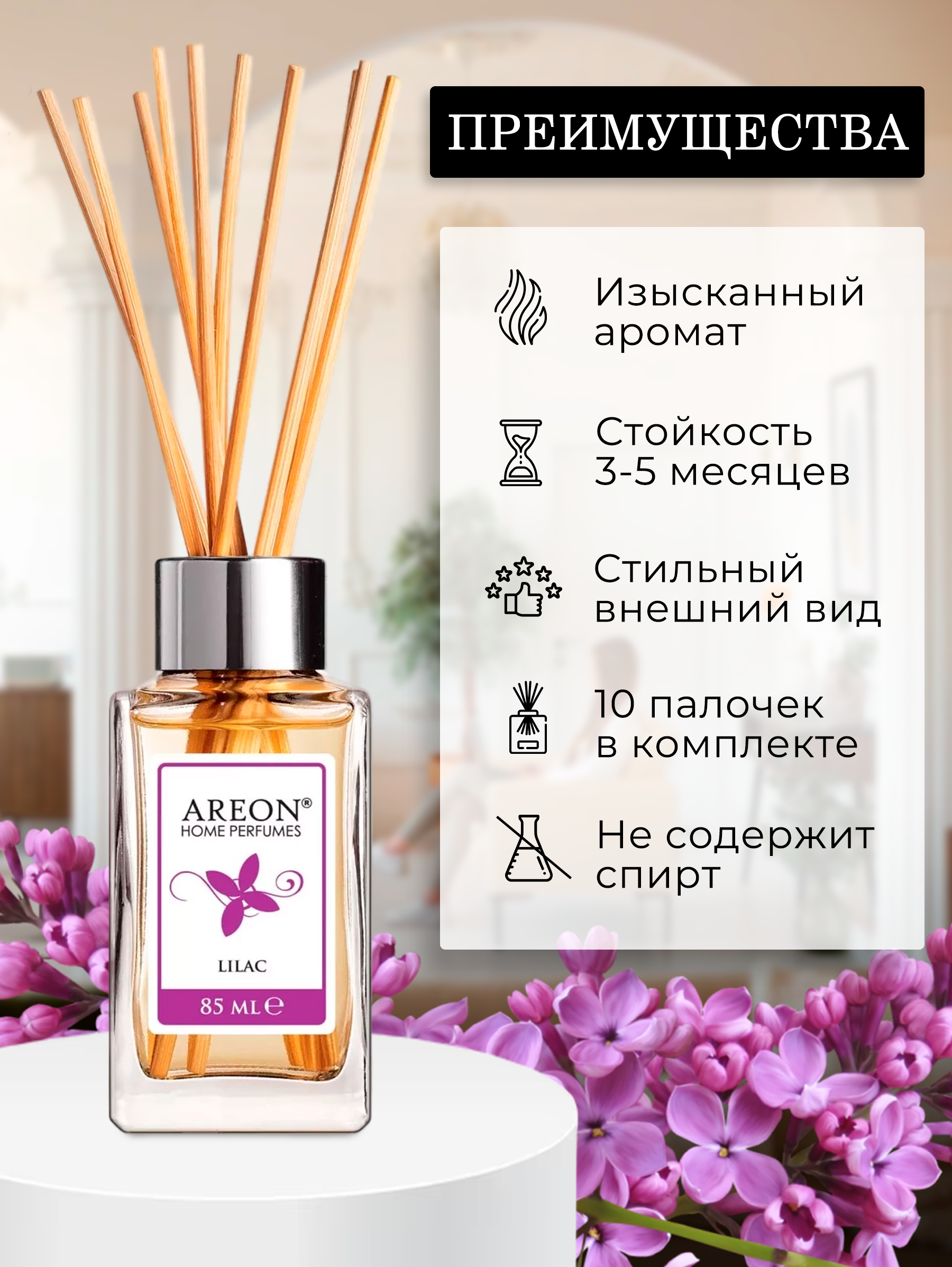 Ароматизатор для дома Areon Сирень - фото 2