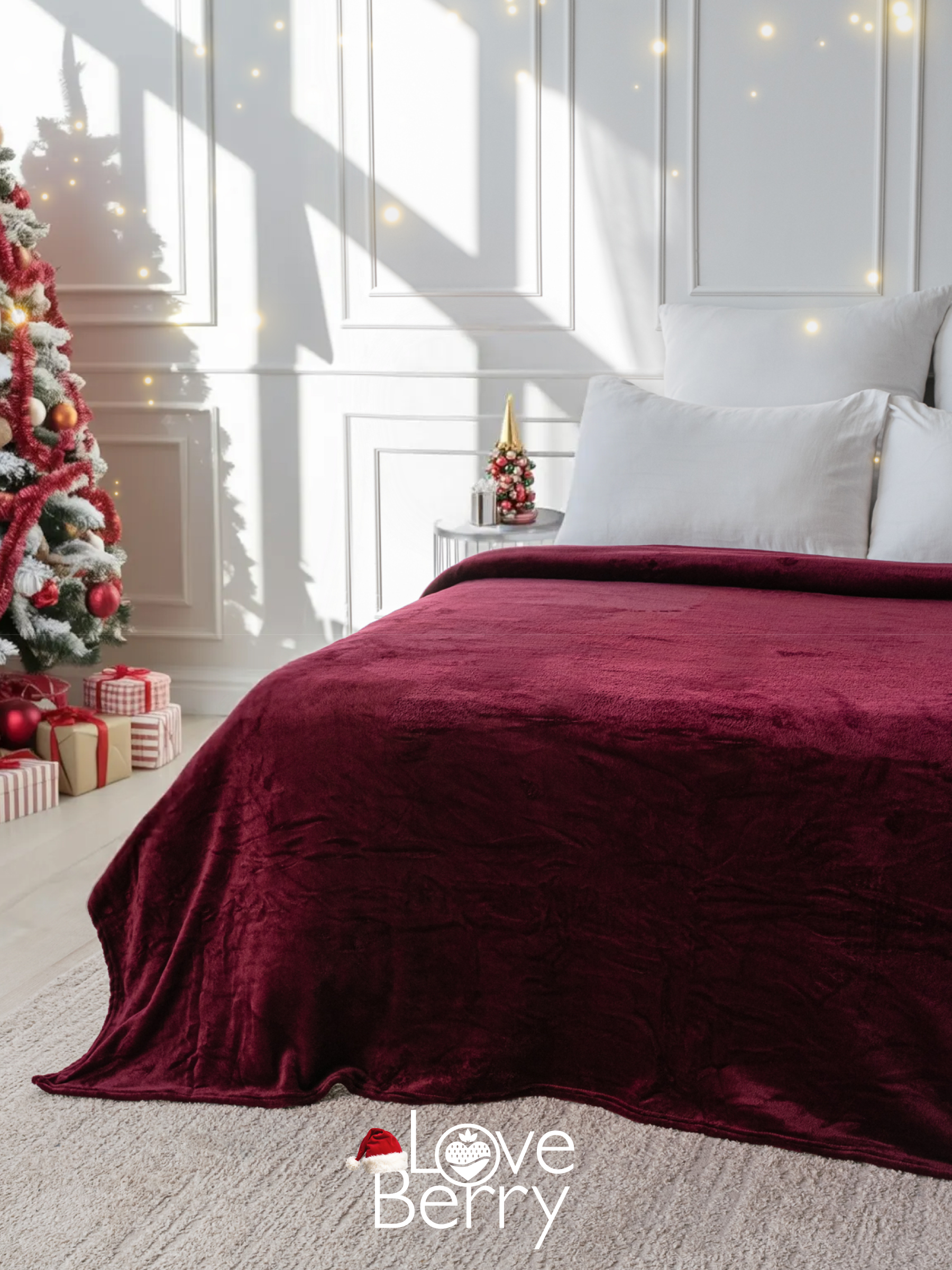 Плед LOVEBERRY 150 x 200 см велсофт - фото 4