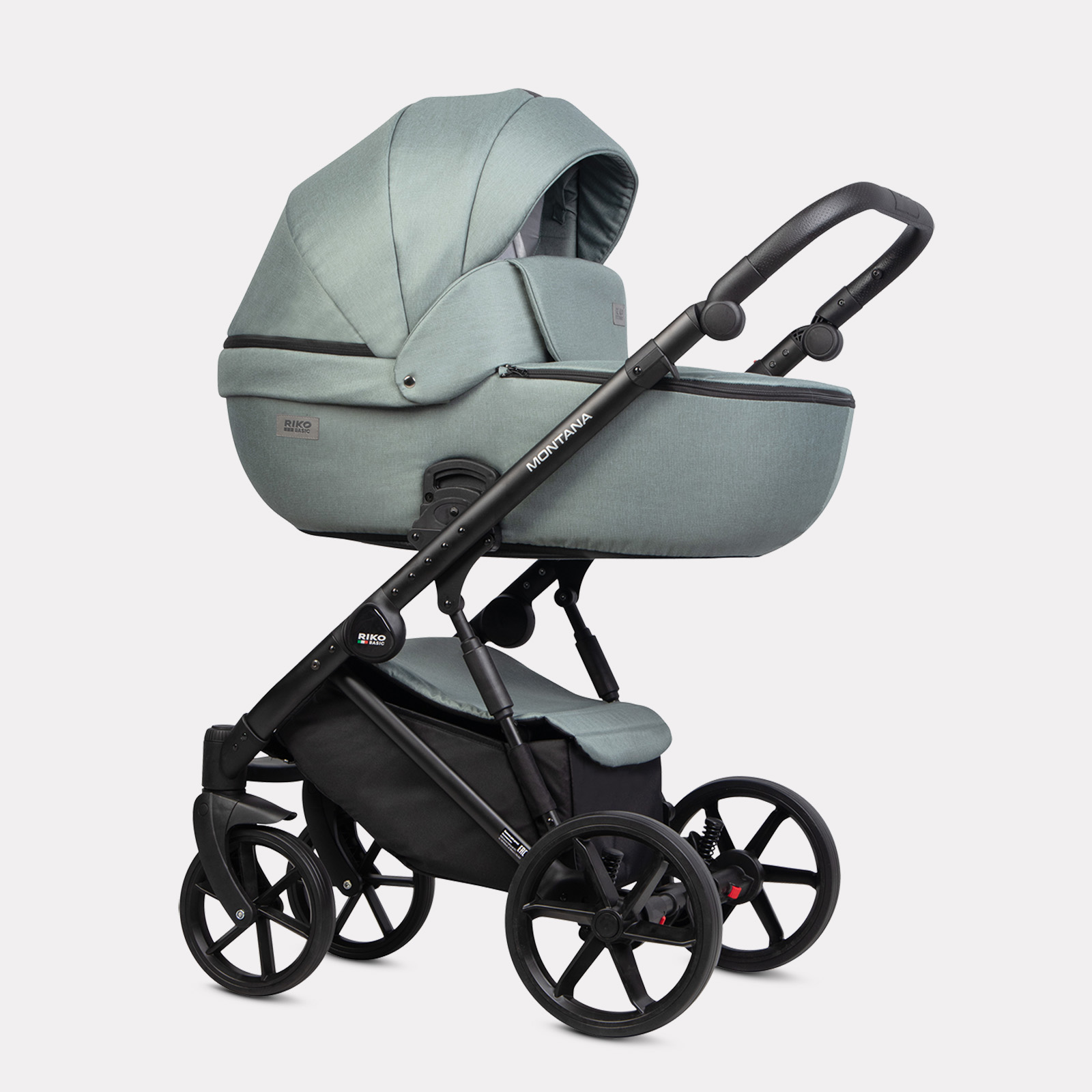 Коляска 2в1 Riko Basic Montana зеленый - фото 1