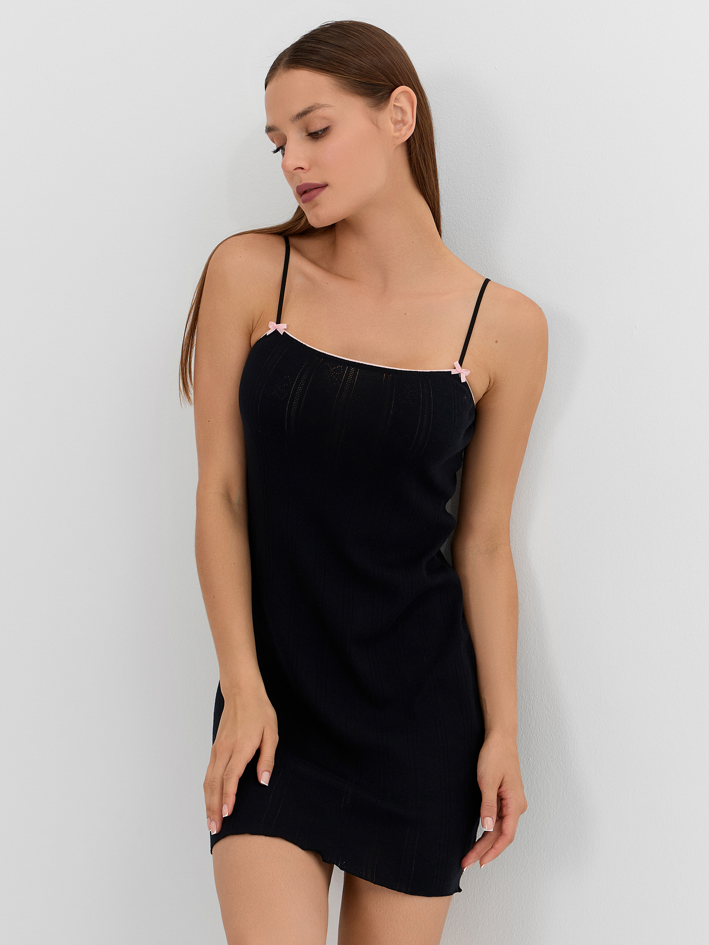 Сорочка ночная Mark Formelle (Марк Формэль) 572391/бантики на черном - фото 6