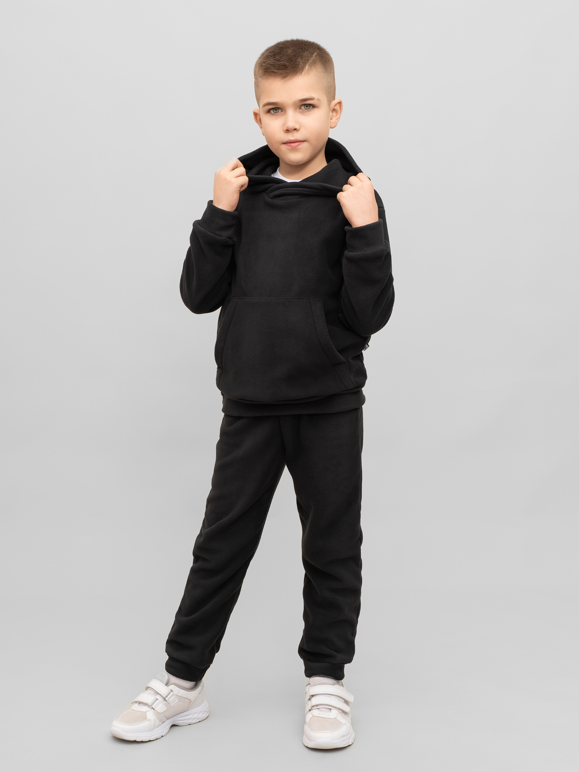 Худи и брюки Утенок 7043г(ш) черный - фото 20