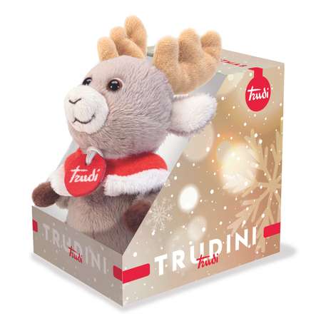 Игрушка мягкая Trudi Новогодний олененок 14см