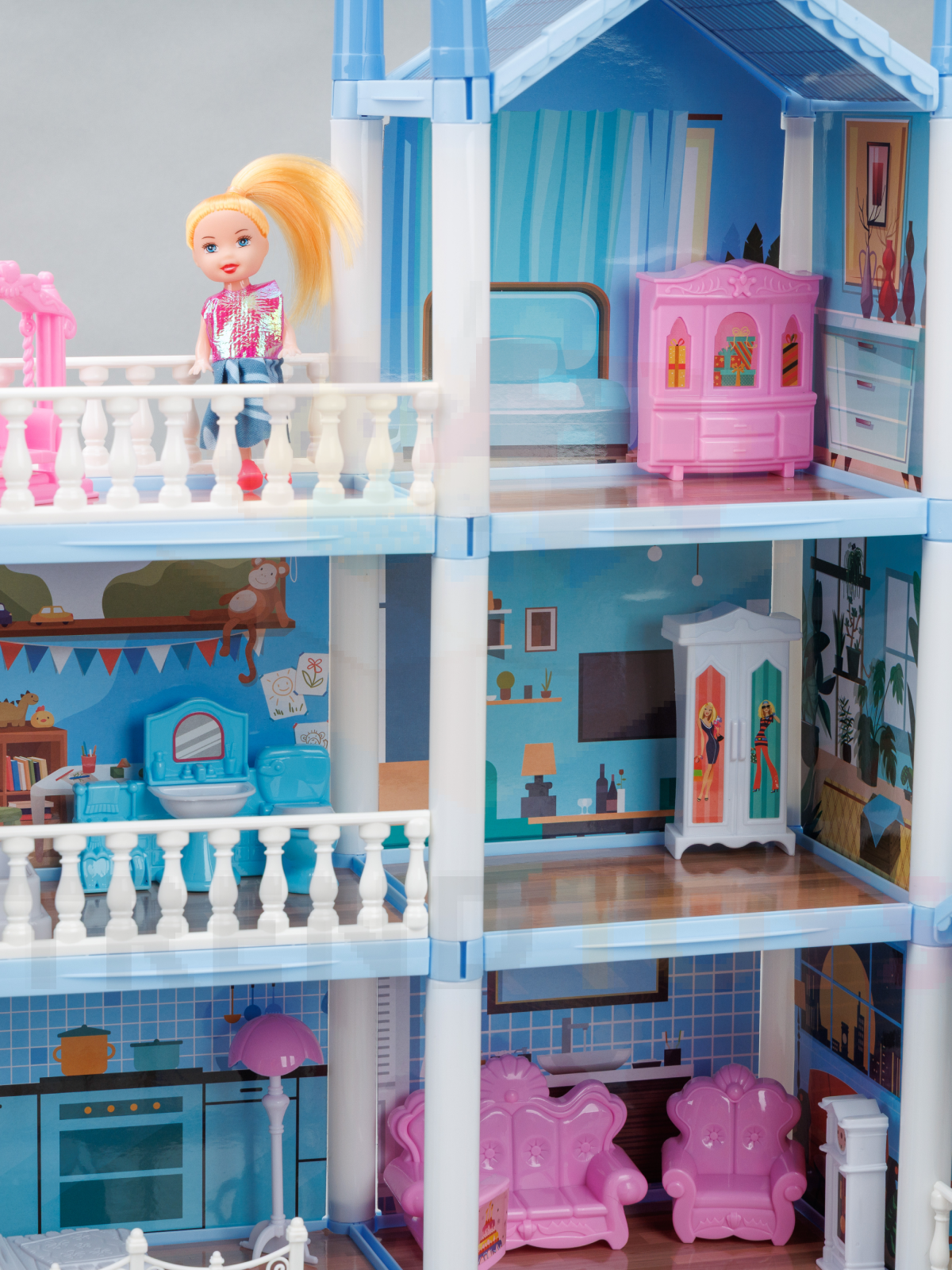 Домик для кукол TrendToys 61 см с мебелью LDG102 - фото 14