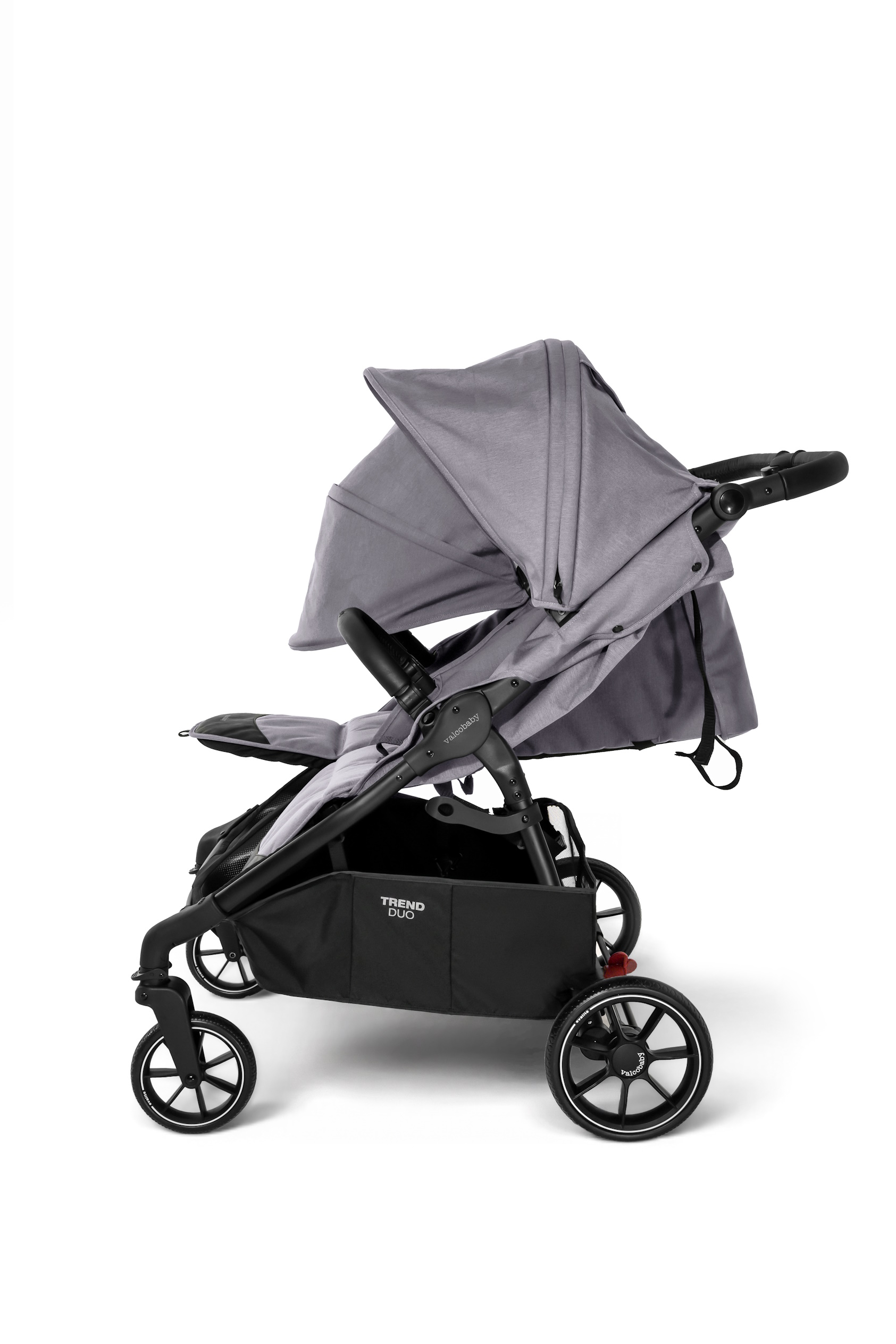 Коляска прогулочная для двойни Valco baby Snap Duo серый - фото 12