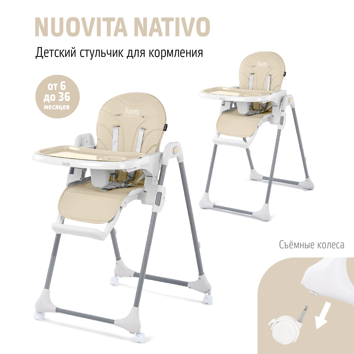Стульчик для кормления Nuovita Nativo классический - фото 2