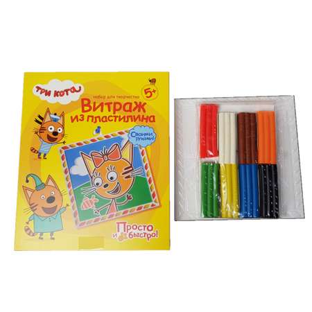 Витраж Фантазер Три кота