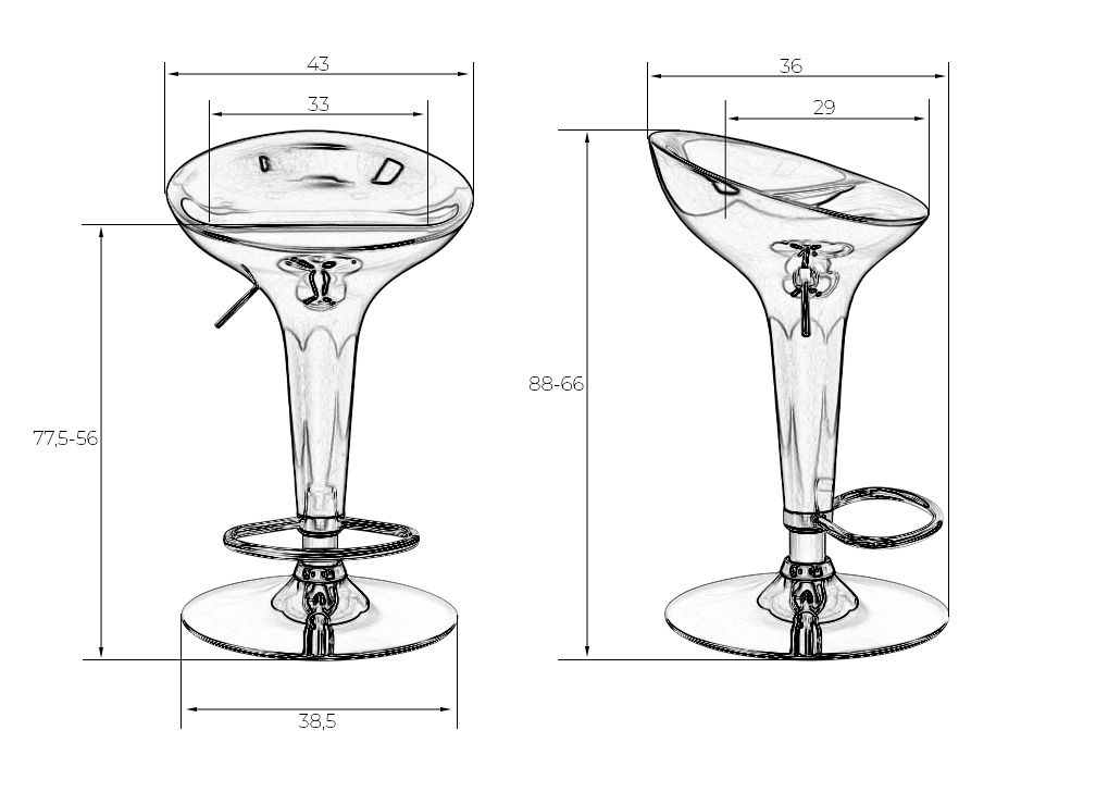 Стул DOBRIN BOMBA 2 шт. - фото 7