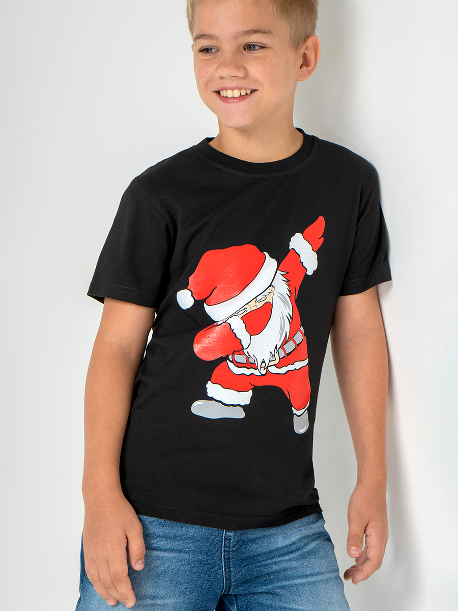 Футболка HappyFox HF55011Msanta.черный - фото 9