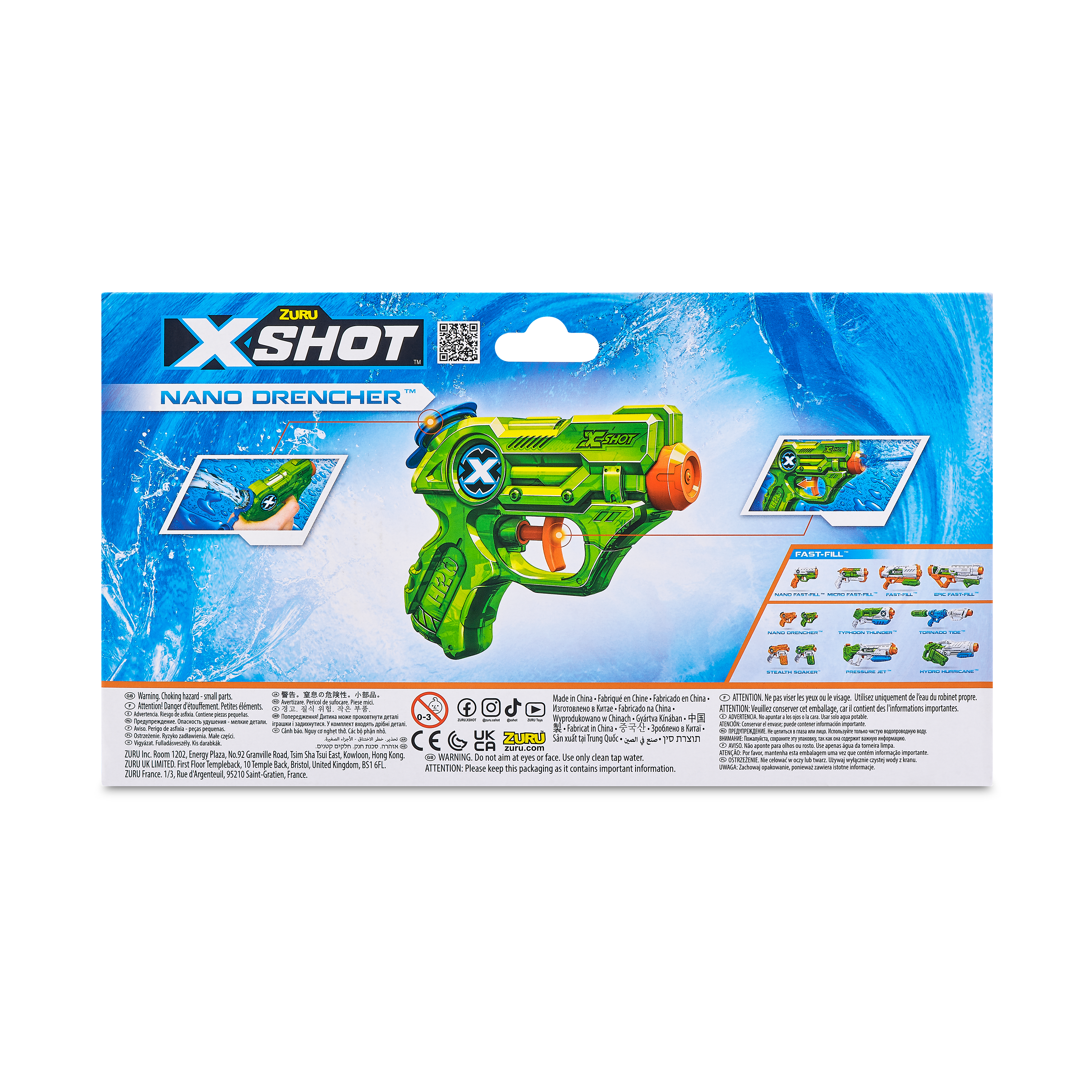 Бластер водный Zuru XSHOT  Nano Drencher - фото 12