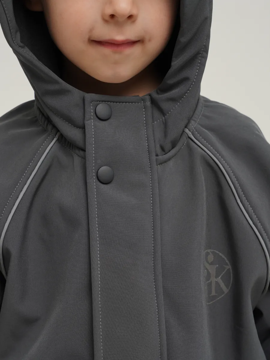 Комбинезон Супер Пупс Комб/сф/пл/темно-серый - фото 14