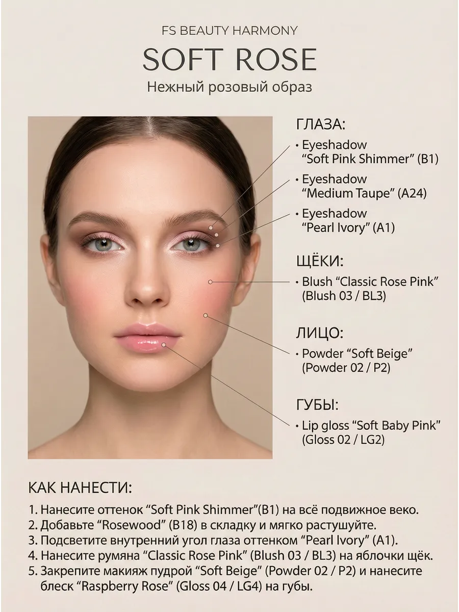 Подарочный набор декортивной косметики FS Beauty De Lux - фото 9