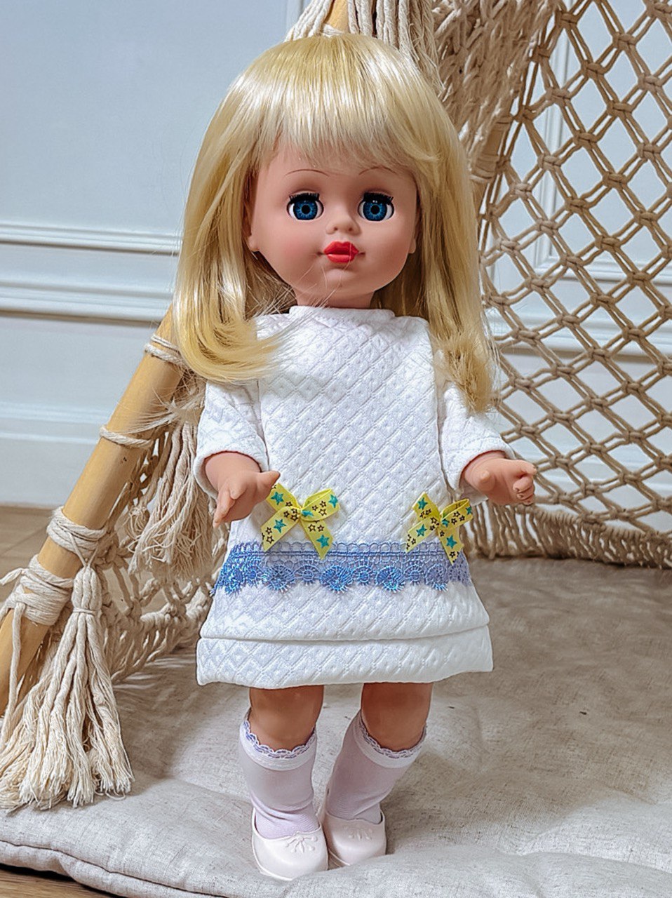 Кукла классическая СТРАНА КУКОЛ говорящая большая Карина высота 40 см 18-C-05 - фото 14