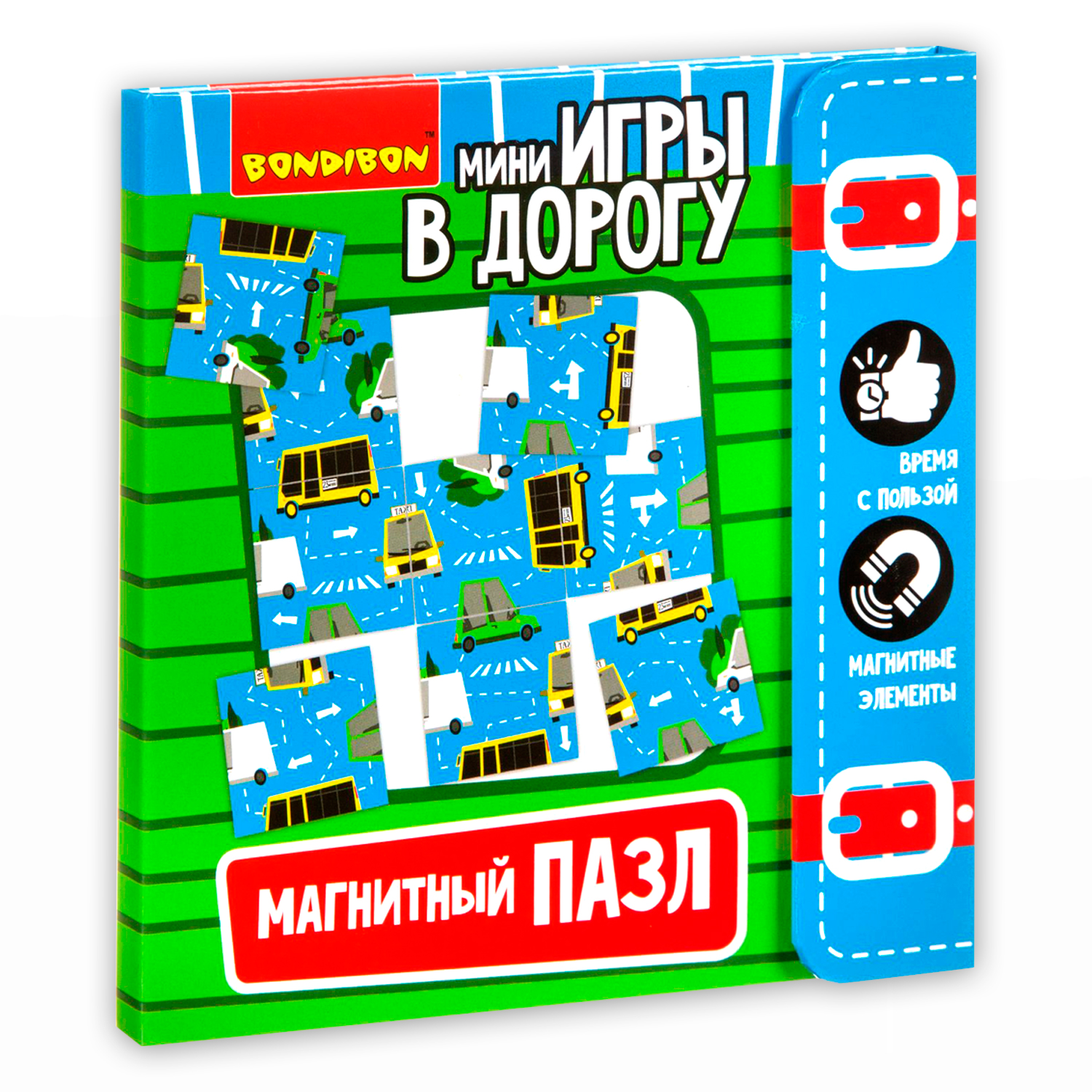 Пазл Bondibon магнитный логический в дорогу классический - фото 1
