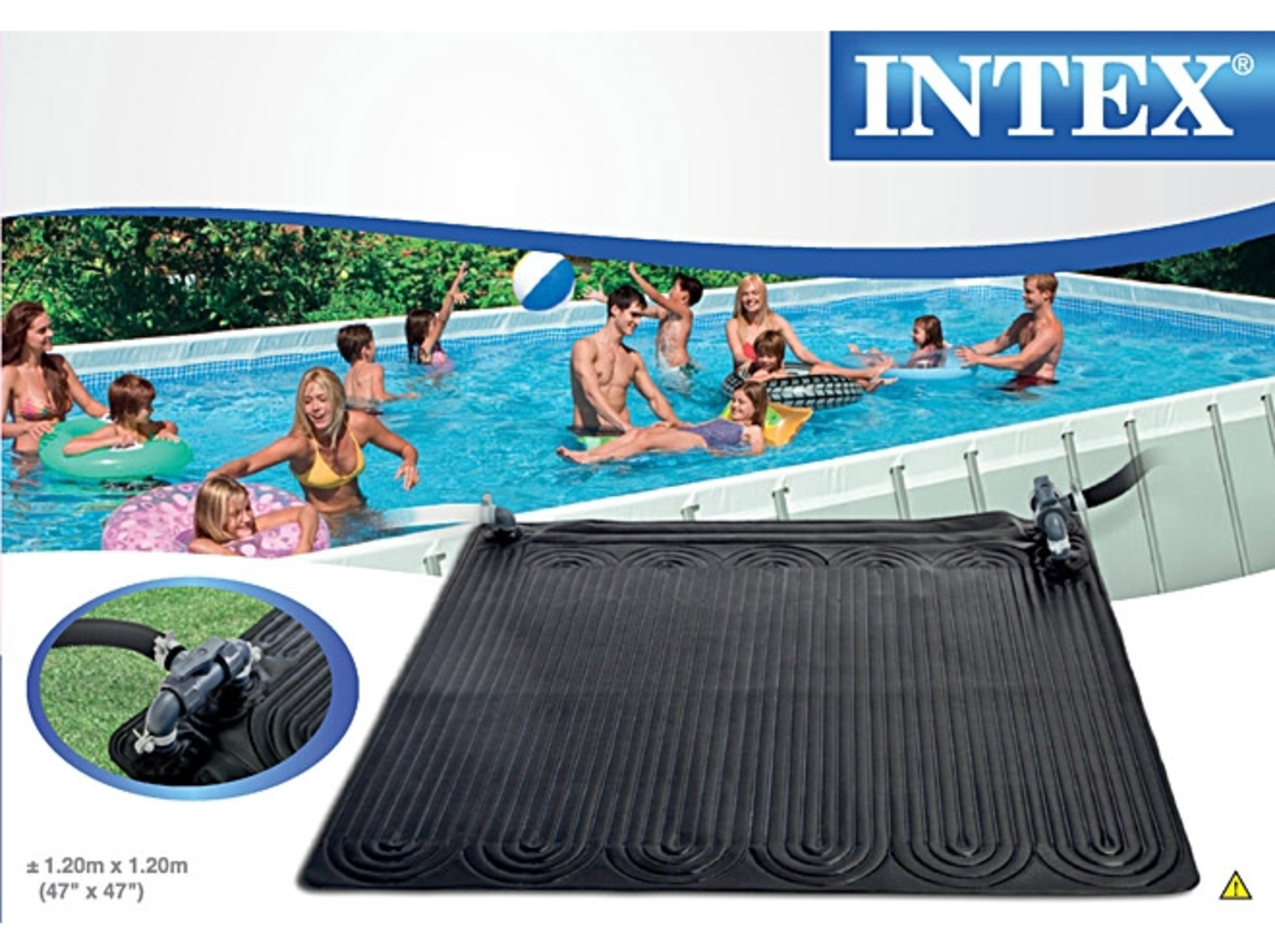 Коврик для бассейна Intex для нагрева воды от солнца 120х120 см - фото 4