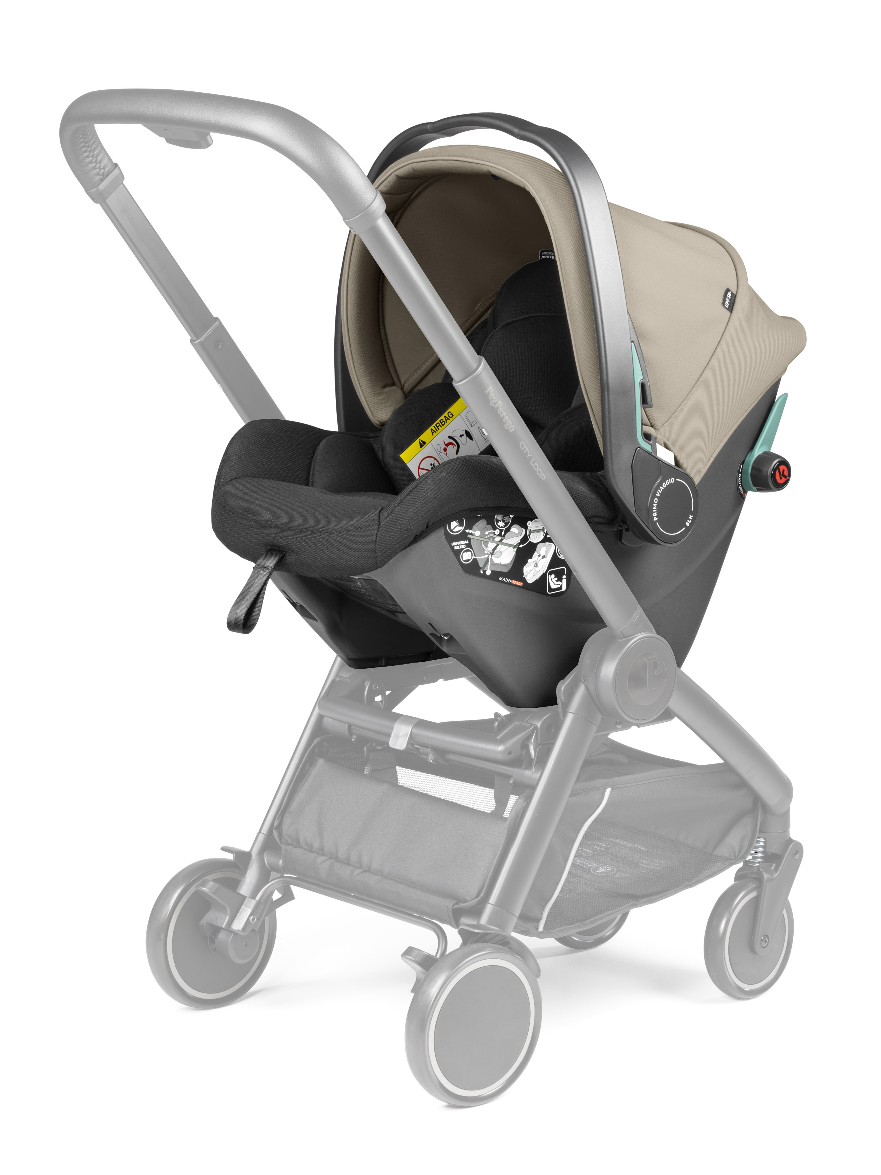 Автокресло Peg-Perego SLK 0 (0 -13 кг) бежевый - фото 2