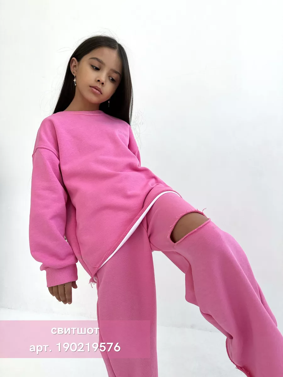 Брюки ROOMY ESSENCE STREETjog/pink - фото 7