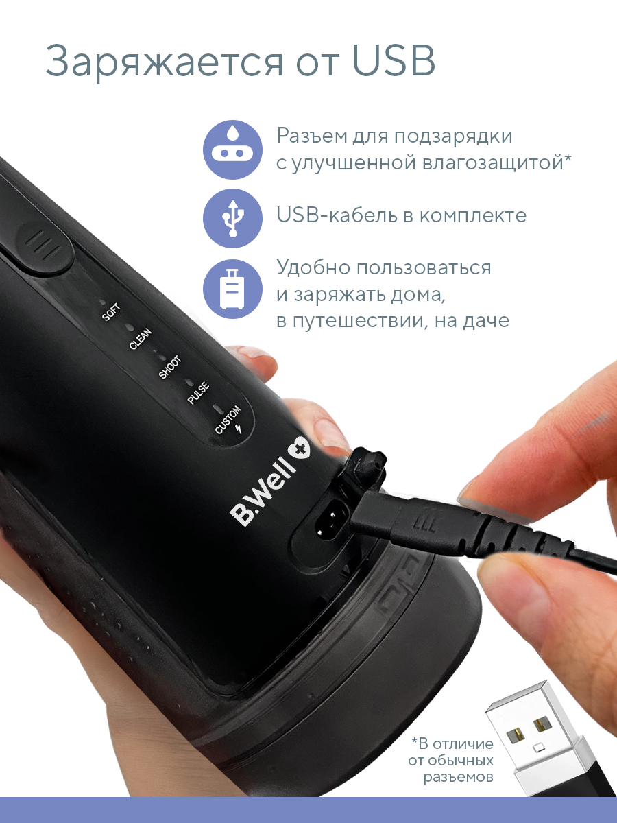 Ирригатор B.Well импульсный 20 реж. - фото 10