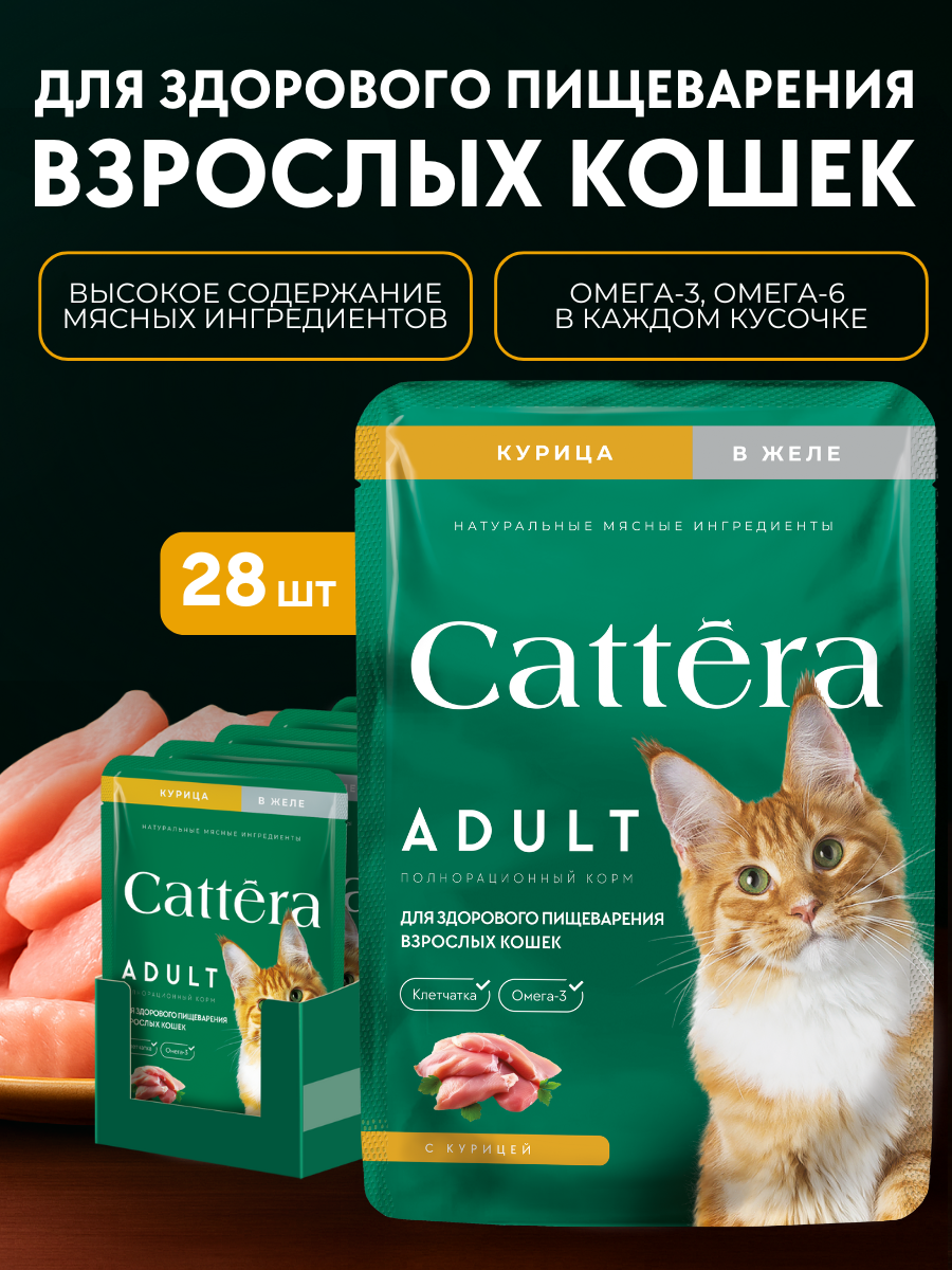Корм влажный Cattera консервированный полнорационный - фото 1